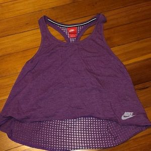 Nike cropped racerback tank top